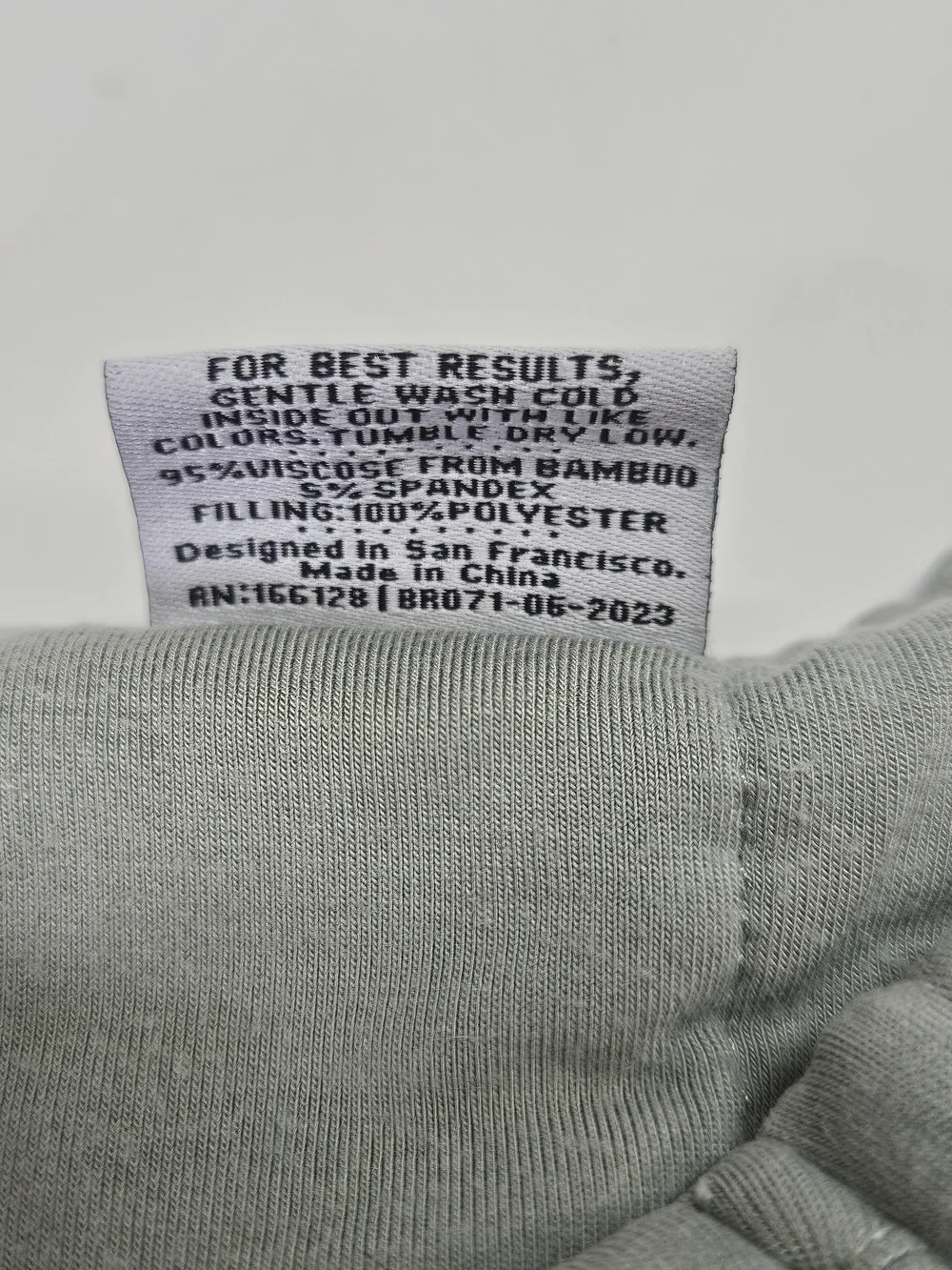 Bums & Roses Baby Sage Green Unisex Sleep Sack Wearable Blanket Bamboo 18-36m